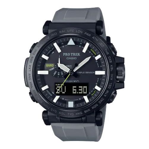 Casio Pro Trek Mountaineering Analog-Digital Watch 'Black Grey', black