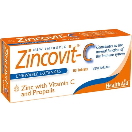 Zincovit C, vitamin C and zinc, 60 tablets, Healthaid