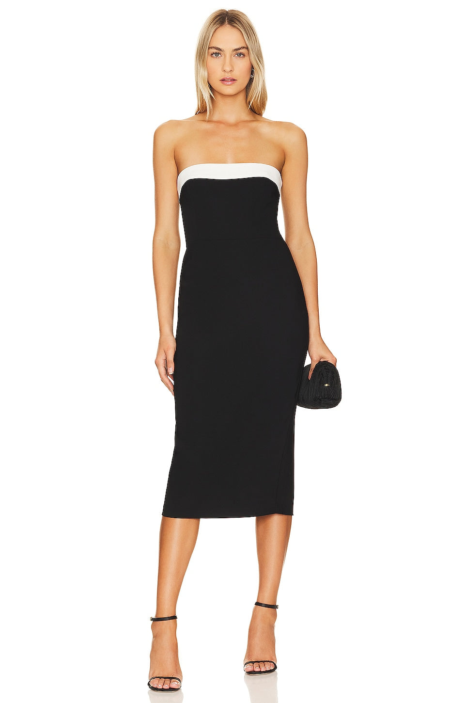 Amanda Uprichard x REVOLVE Kerry midi dress, black