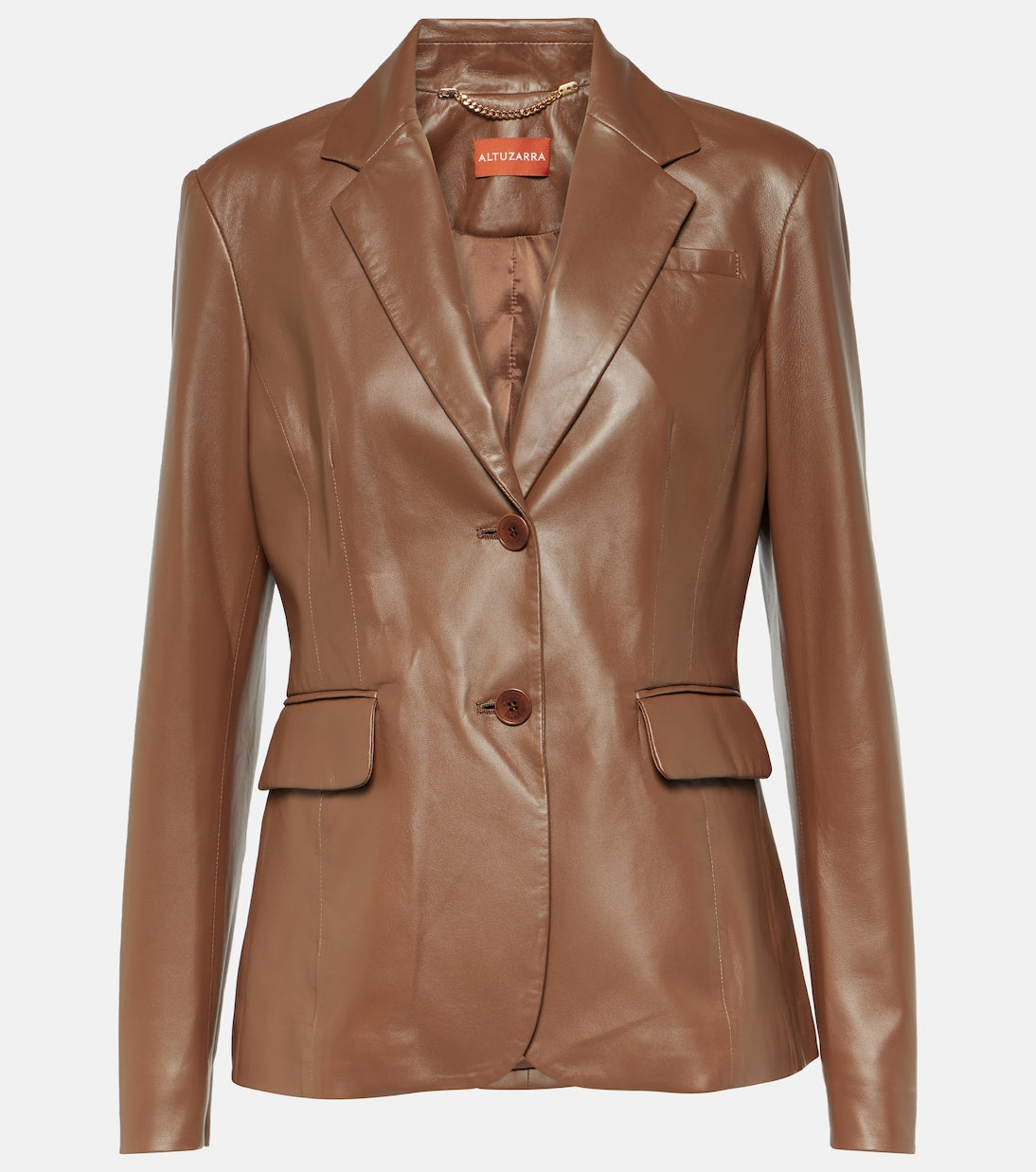 Fenice Altuzarra leather jacket, brown