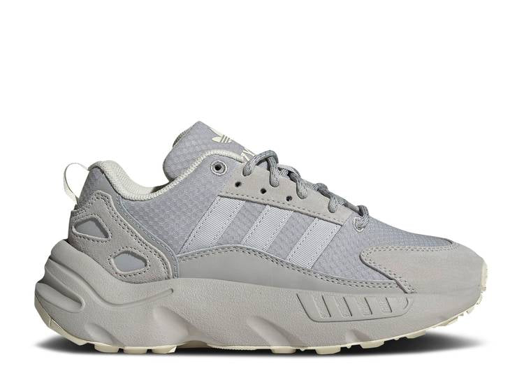 حذاء رياضي Adidas ZX 22 J 'GRAY CREAM WHITE' باللون الرمادي