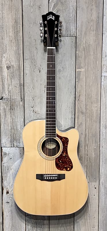 Acoustic Guitar Guild Westerly Collection D-260CE Deluxe Sitka Spruce/Ebony Dreadnought Cutaway, Support Small Biz