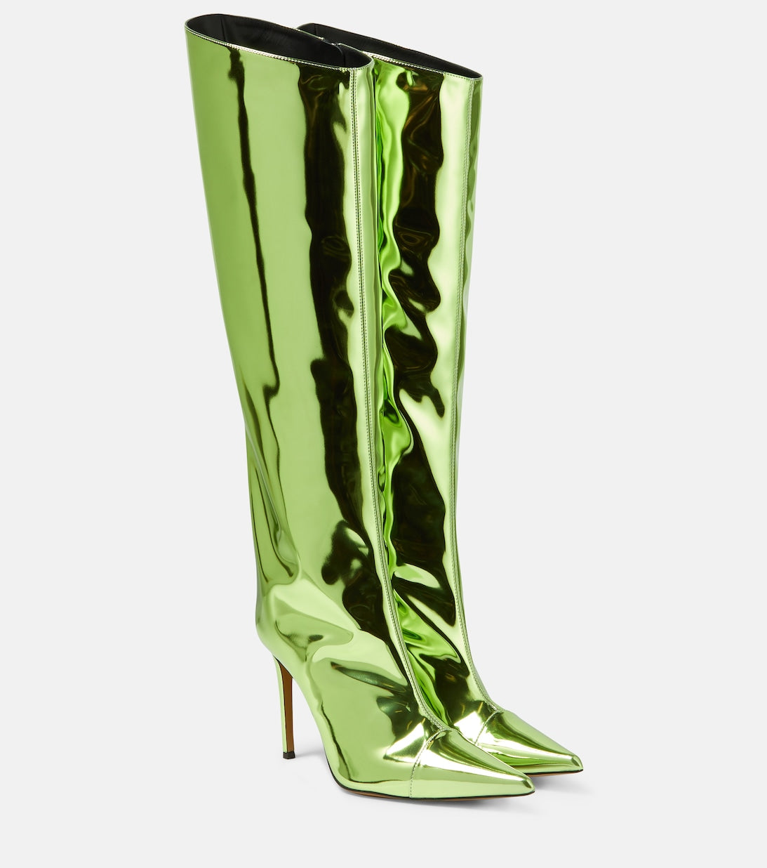 Alexandre Vauthier patent leather boots, green