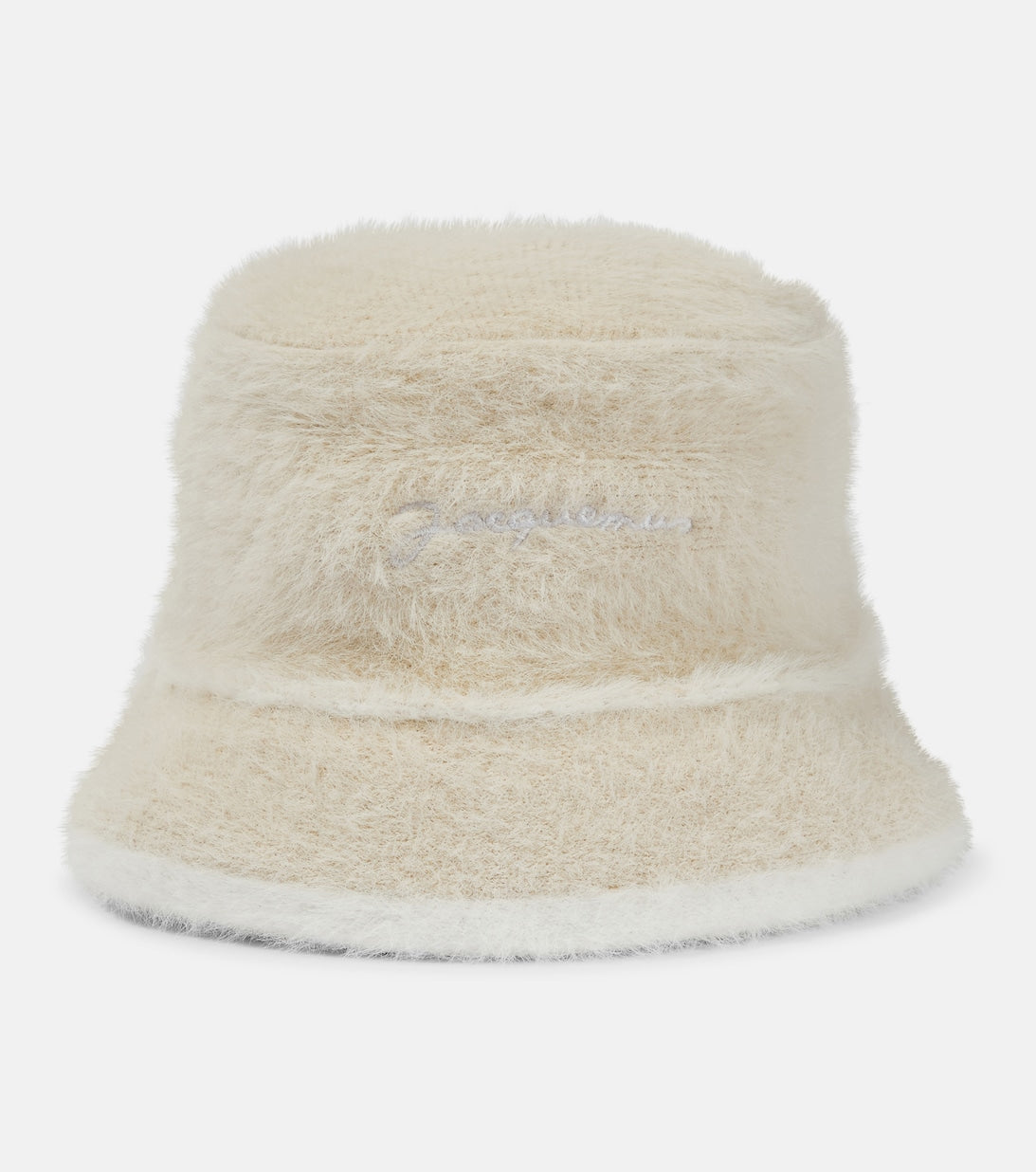 Le Bob Neve Jacquemus faux fur bucket hat, white