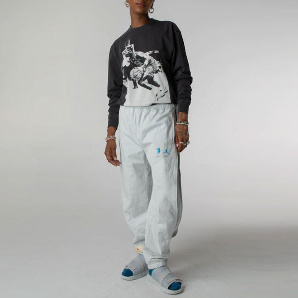 Air Jordan x Union Crossover Sports Pants 'Grey White', white