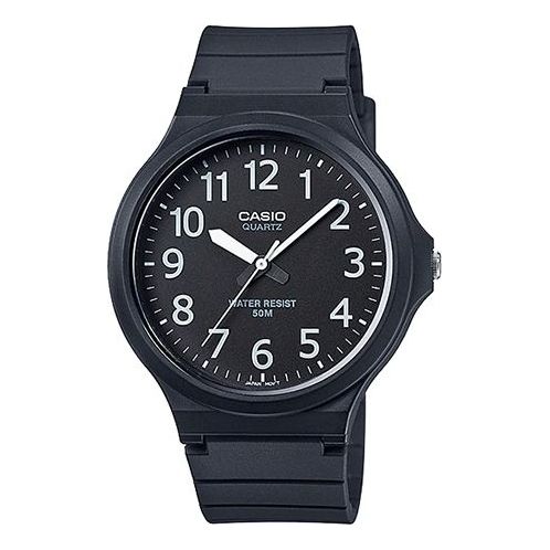 Casio Youth Stylish Minimalistic Analog Watch 'Black White', black