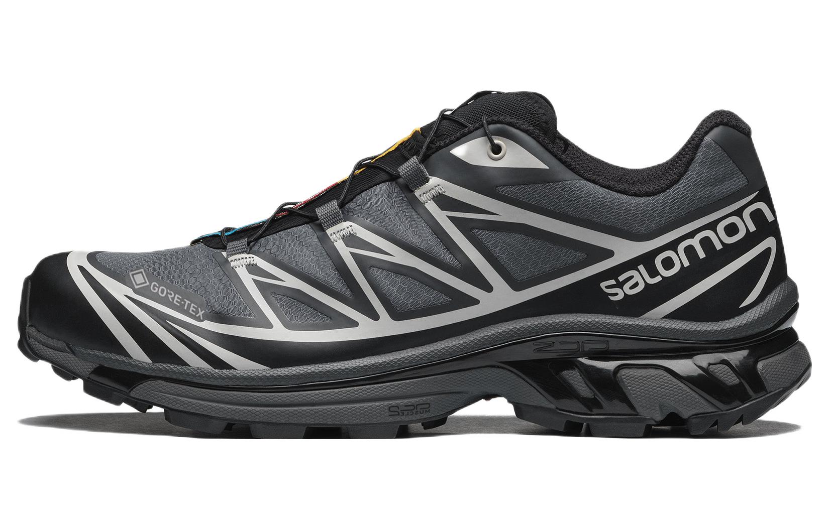 SALOMON XT-6 Gore-Tex Black Lunar Rock Sneakers