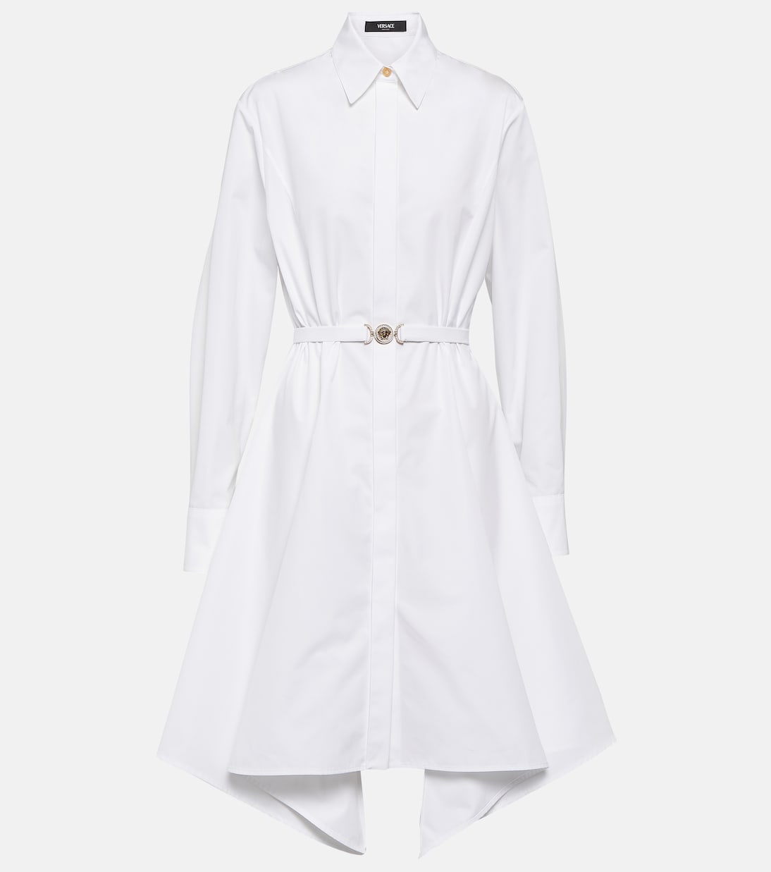 Versace medusa shirt dress, white