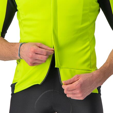 Gabba RoS Jersey - Men Castelli, Electric Lime/Dark Gray