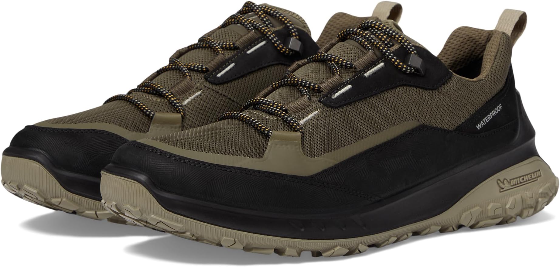 حذاء للمشي لمسافات طويلة مقاوم للماء Ultra Terrain Waterproof Low Hiking Shoe ECCO Sport، لون أسود/Tarmac