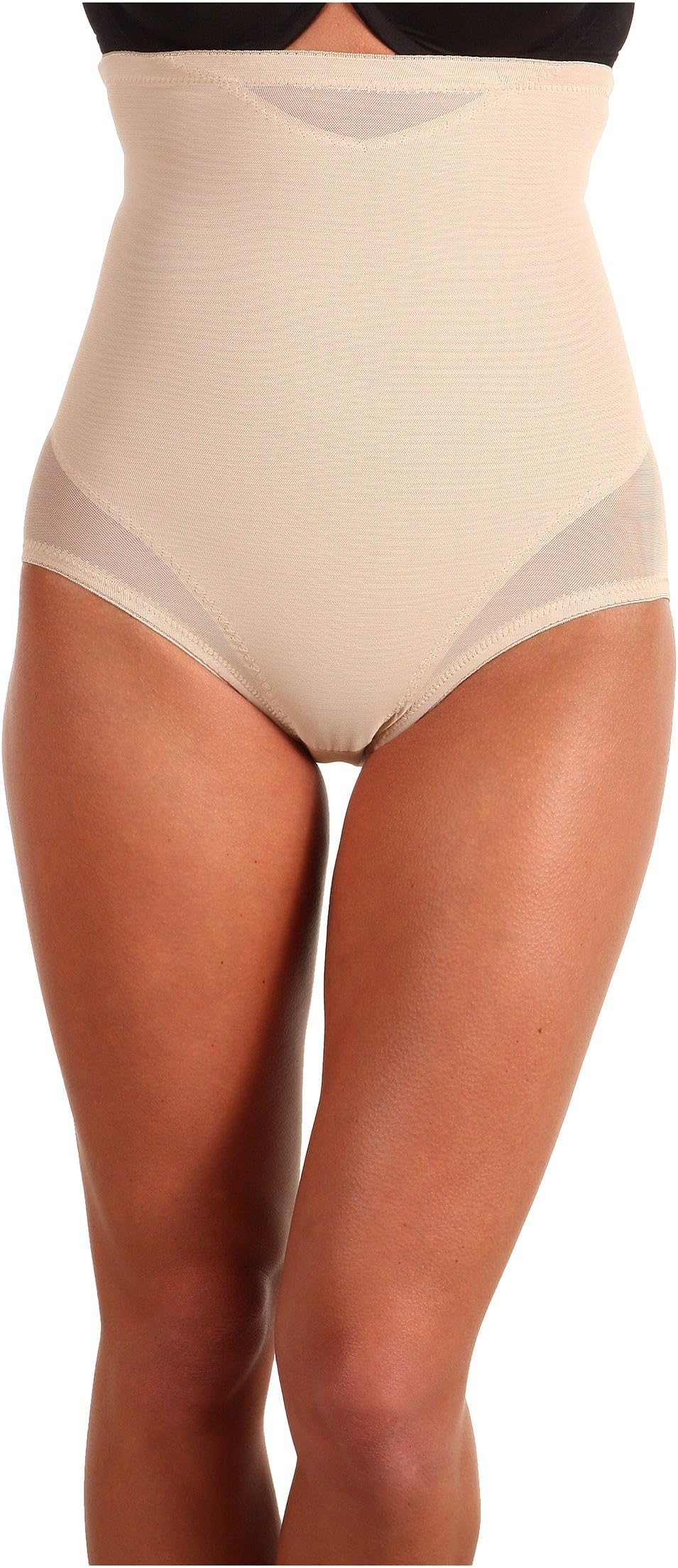 Super Durable Sexy Sheer Miraclesuit High Waist Briefs Nude