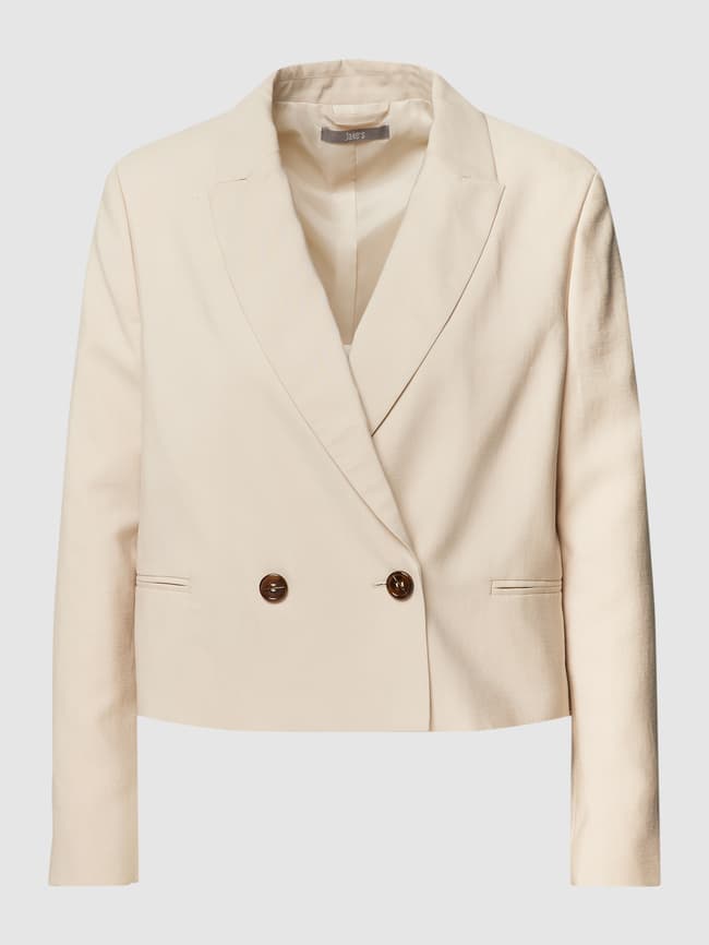 Jake*s Collection Button Down Blazer, Beige