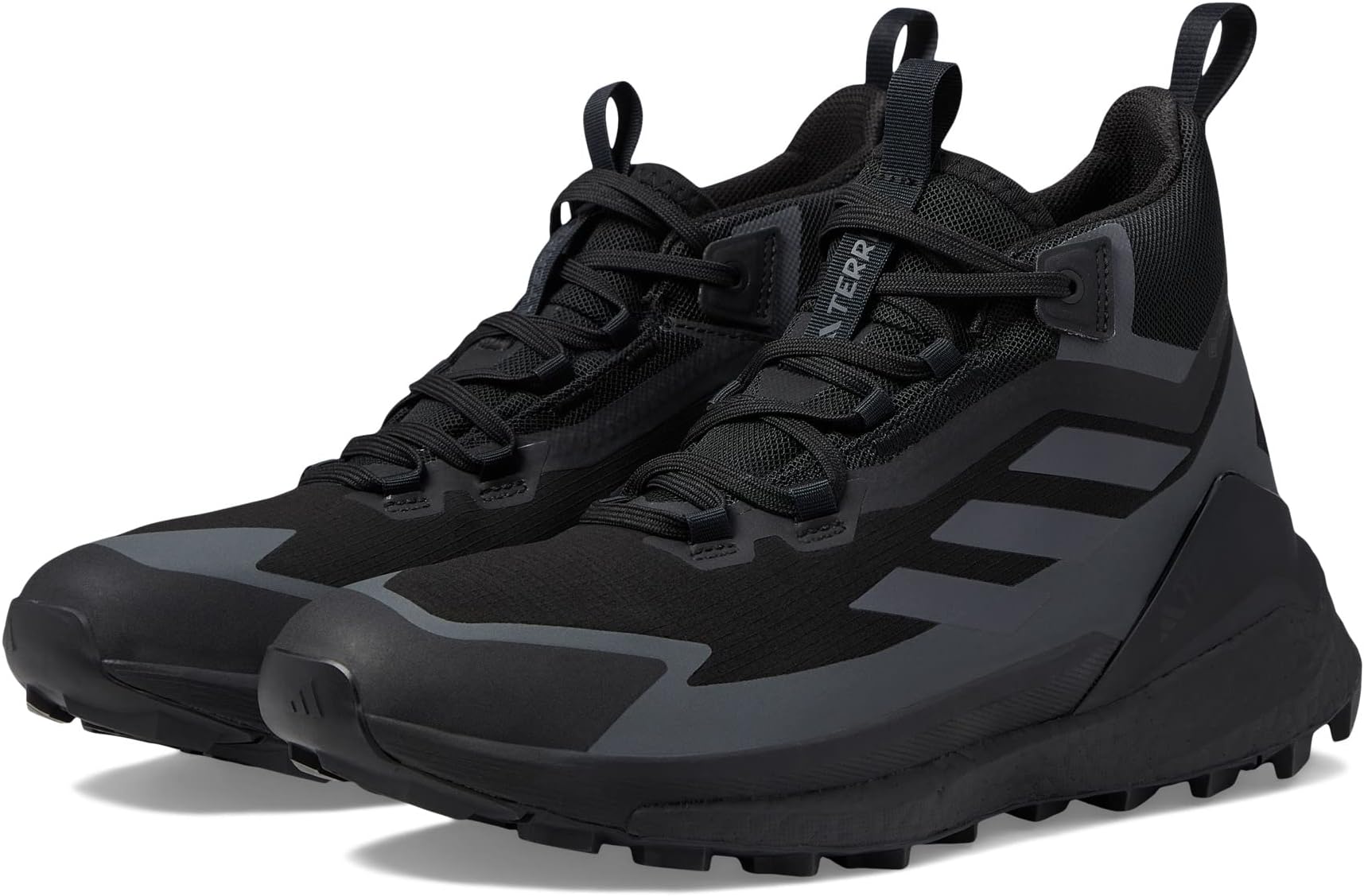 حذاء Terrex Free Hiker 2 GTX adidas للمشي لمسافات طويلة، أسود/رمادي/رمادي 1