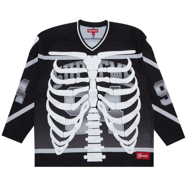 قميص الهوكي Supreme Bones 'Black'، أسود