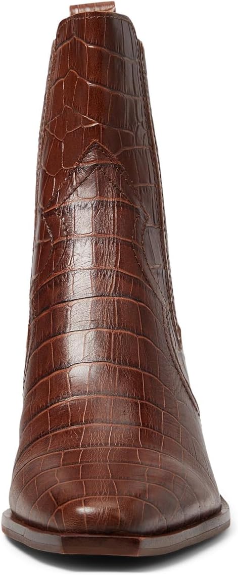 Senna Dolce Vita Chelsea Boots in Walnut Embossed Leather