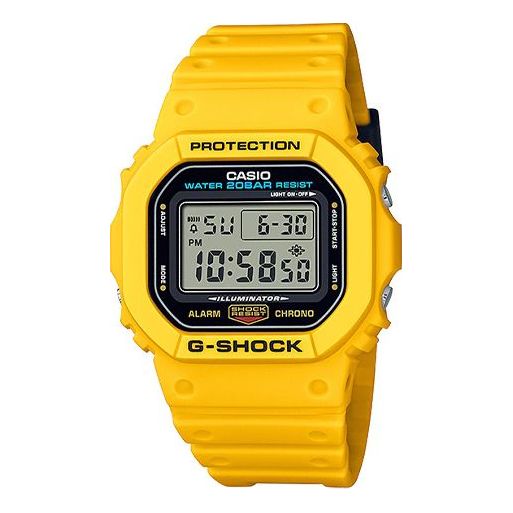 ساعة CASIO G-Shock Square 'Yellow' باللون الأصفر