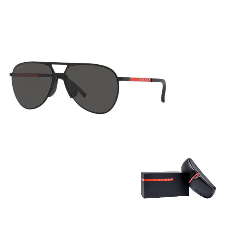 Prada Men's Sunglasses Black/Red