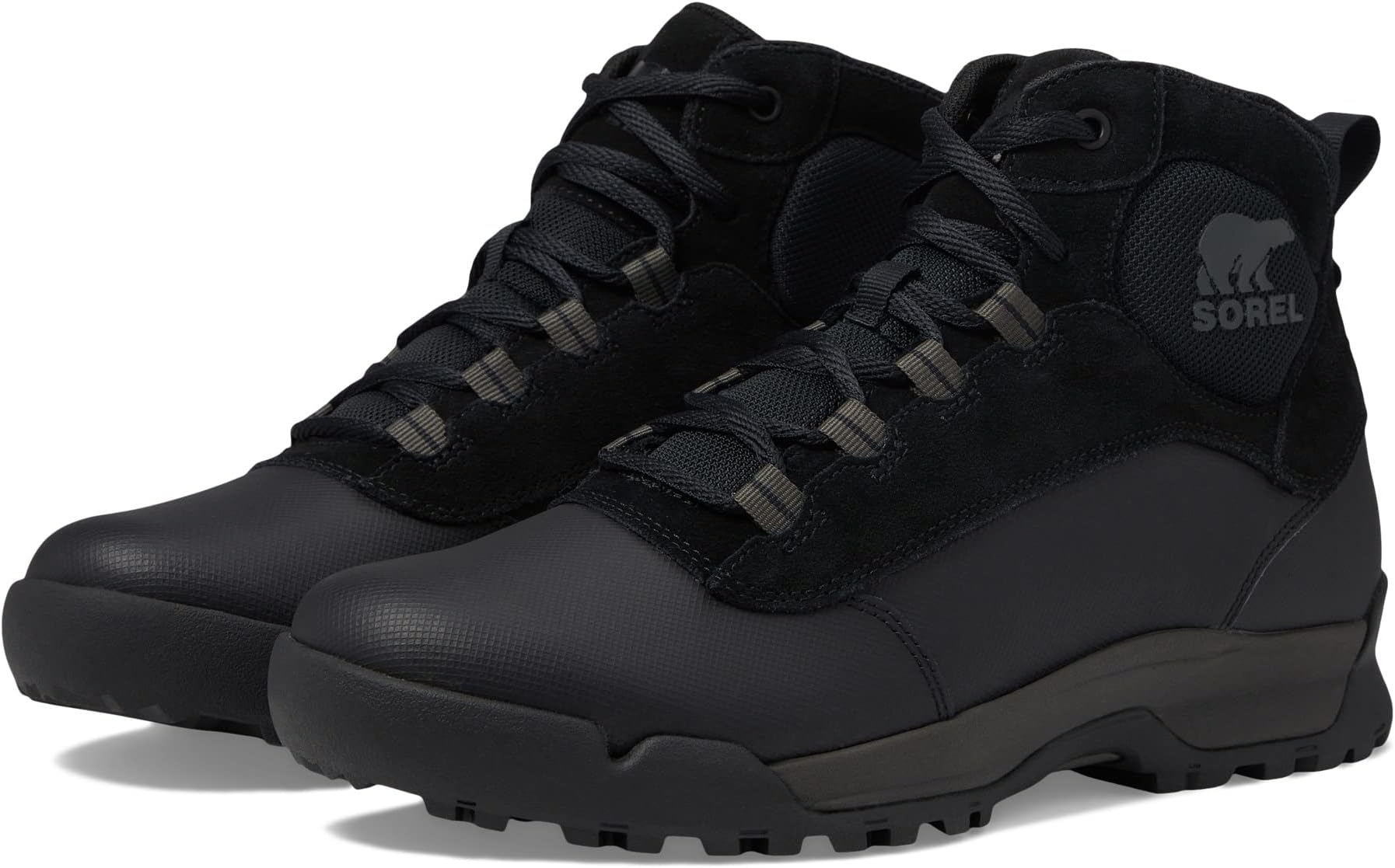 Buxton Lite Lace WP SOREL lace-up boots, Black/Black