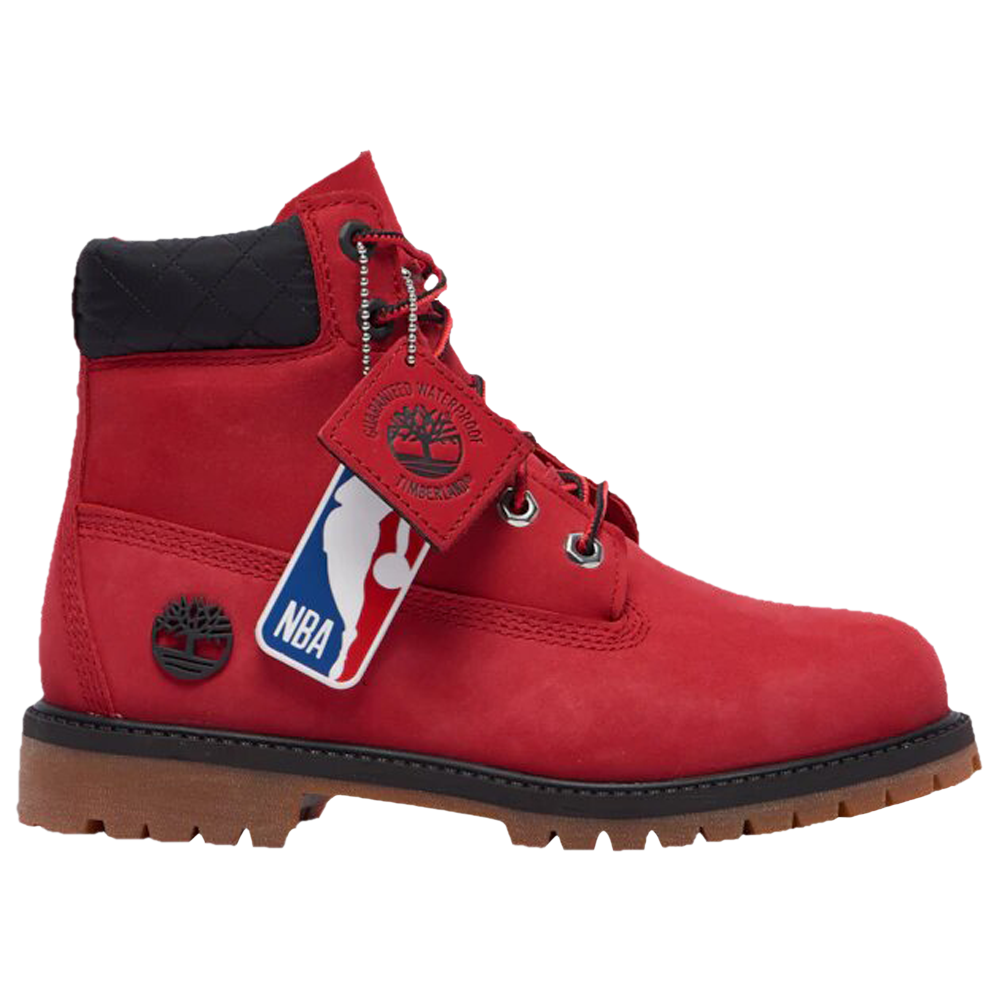 حذاء NBA x 6 Inch Premium للصغار من Timberland، أحمر