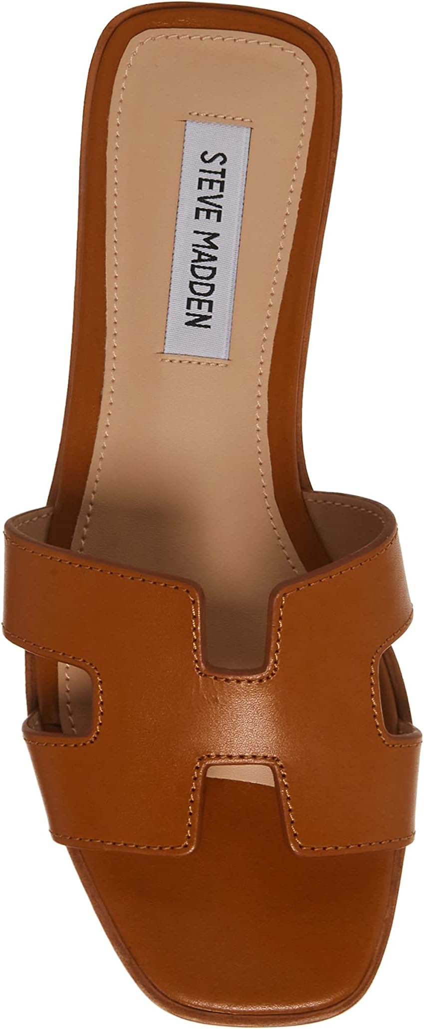 Hadyn Sandal Steve Madden Flat Sandal in Cognac Leather