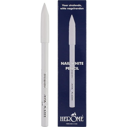 White nail pencil.  French manicure pencil with cuticle pusher . , Herome