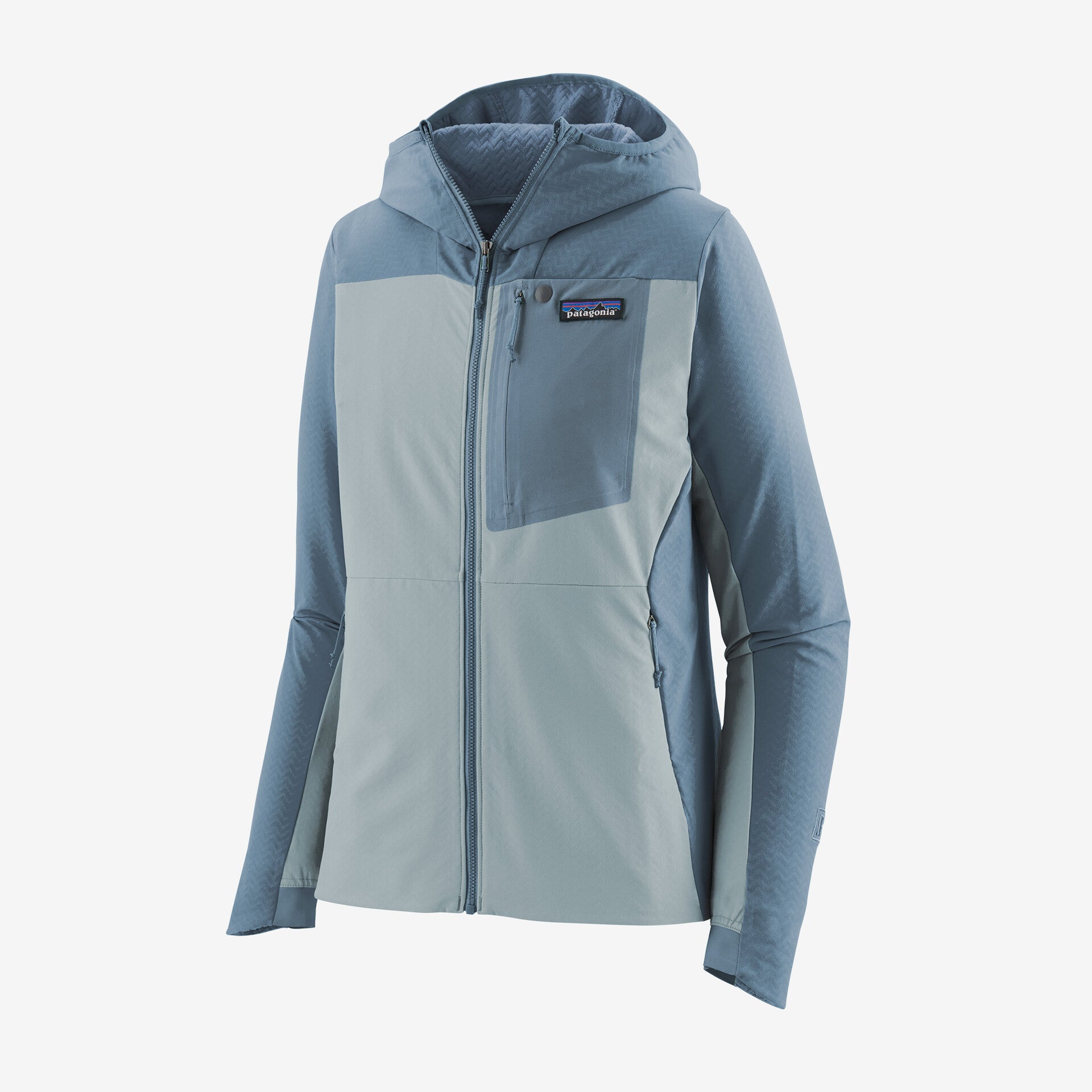 سويت شيرت نسائي R1 CrossStrata Patagonia، أزرق فاتح