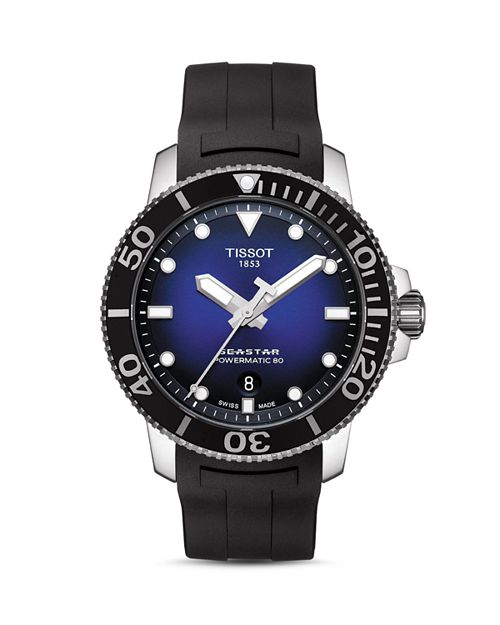 Seastar watch, 43 mm Tissot, Black