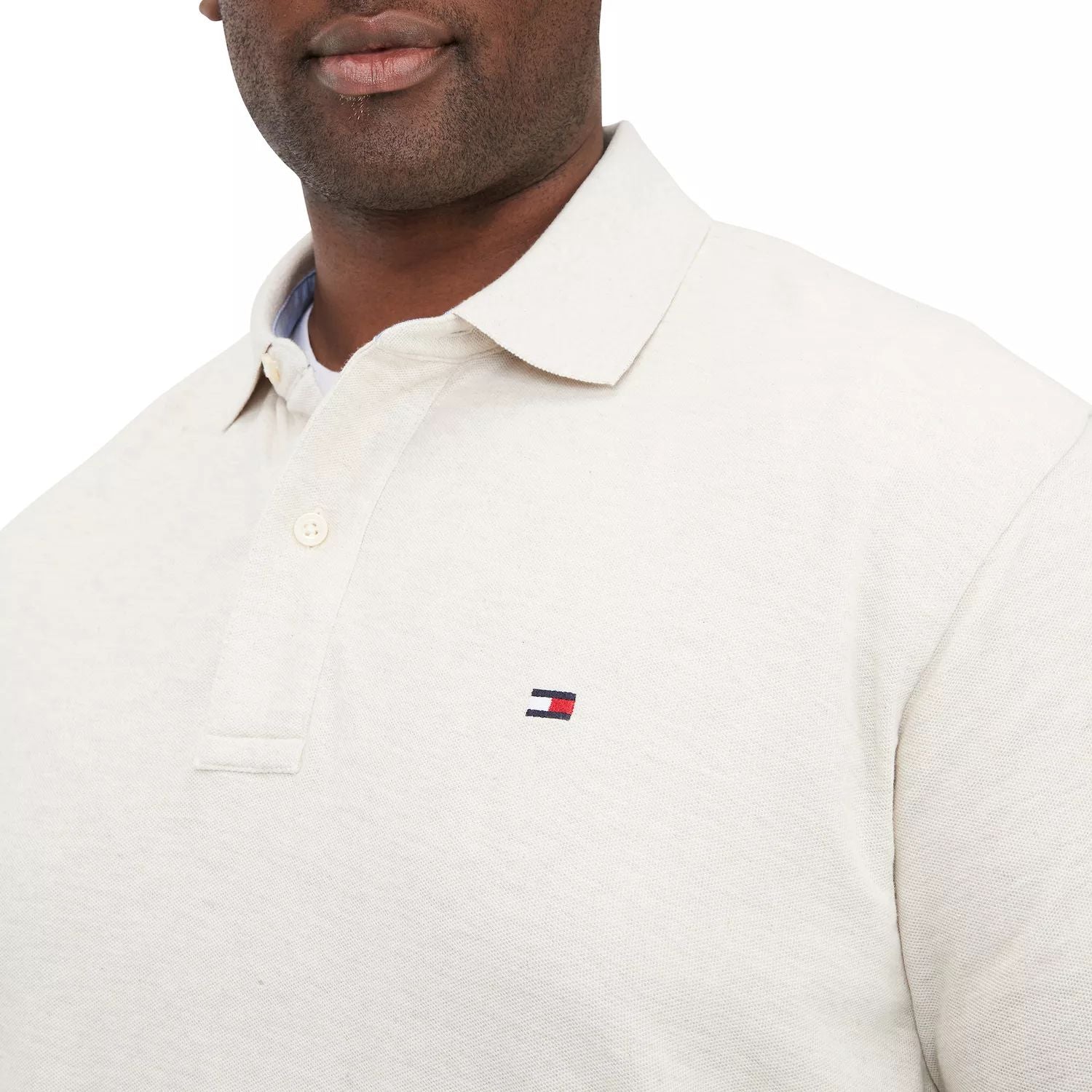 Tommy Hilfiger Big & Tall Custom Fit Moisture-Wicking Polo - Navy