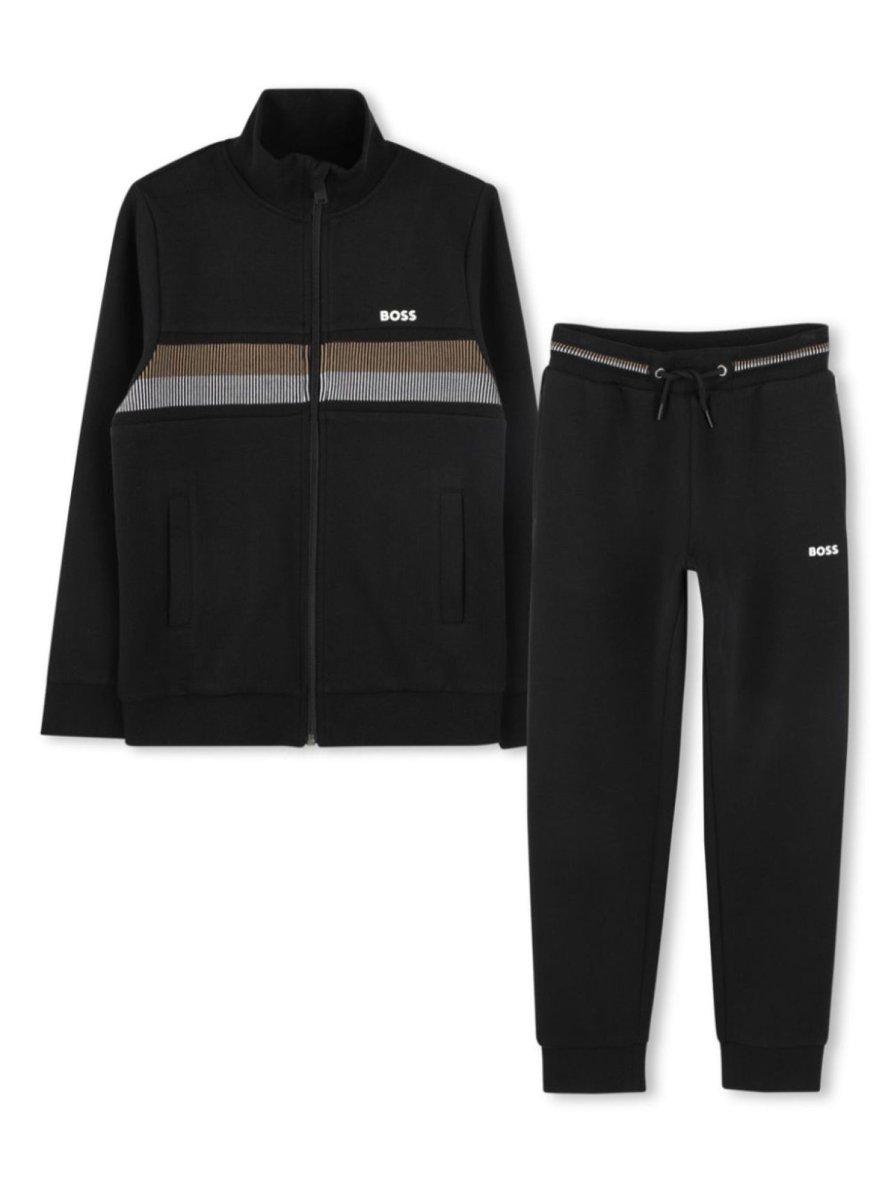 BOSS Kidswear Logo Tracksuit, Black