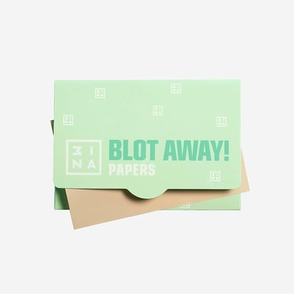 3Ina Makeup Vegan The Blot Away!  Matting blotting paper, 50 sheets white travel size, 3Ina Cosmetics