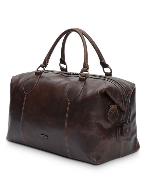 Logan Overnight Frye Leather Duffel Bag, Brown