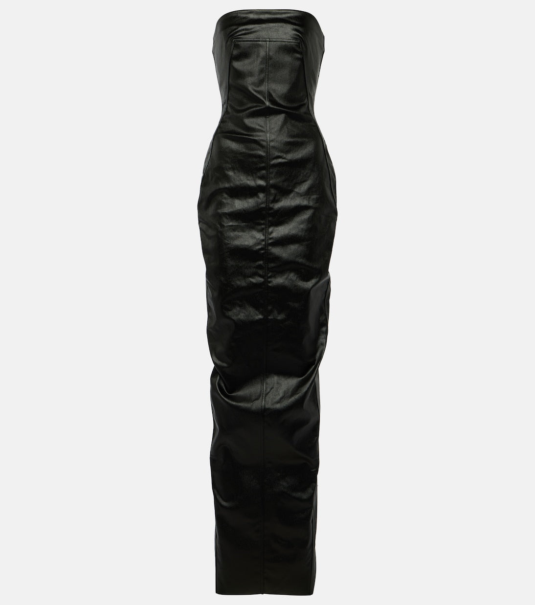 Rick Owens Denim Bustier Dress, Black