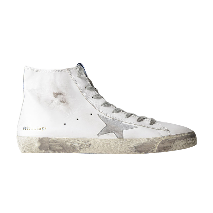 حذاء رياضي Golden Goose Francy 'White Silver' باللون الأبيض