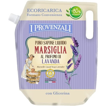 Liquid soap I Provenzali Pure Marseille with lavender scent, bottle 750 ml, Gianasso