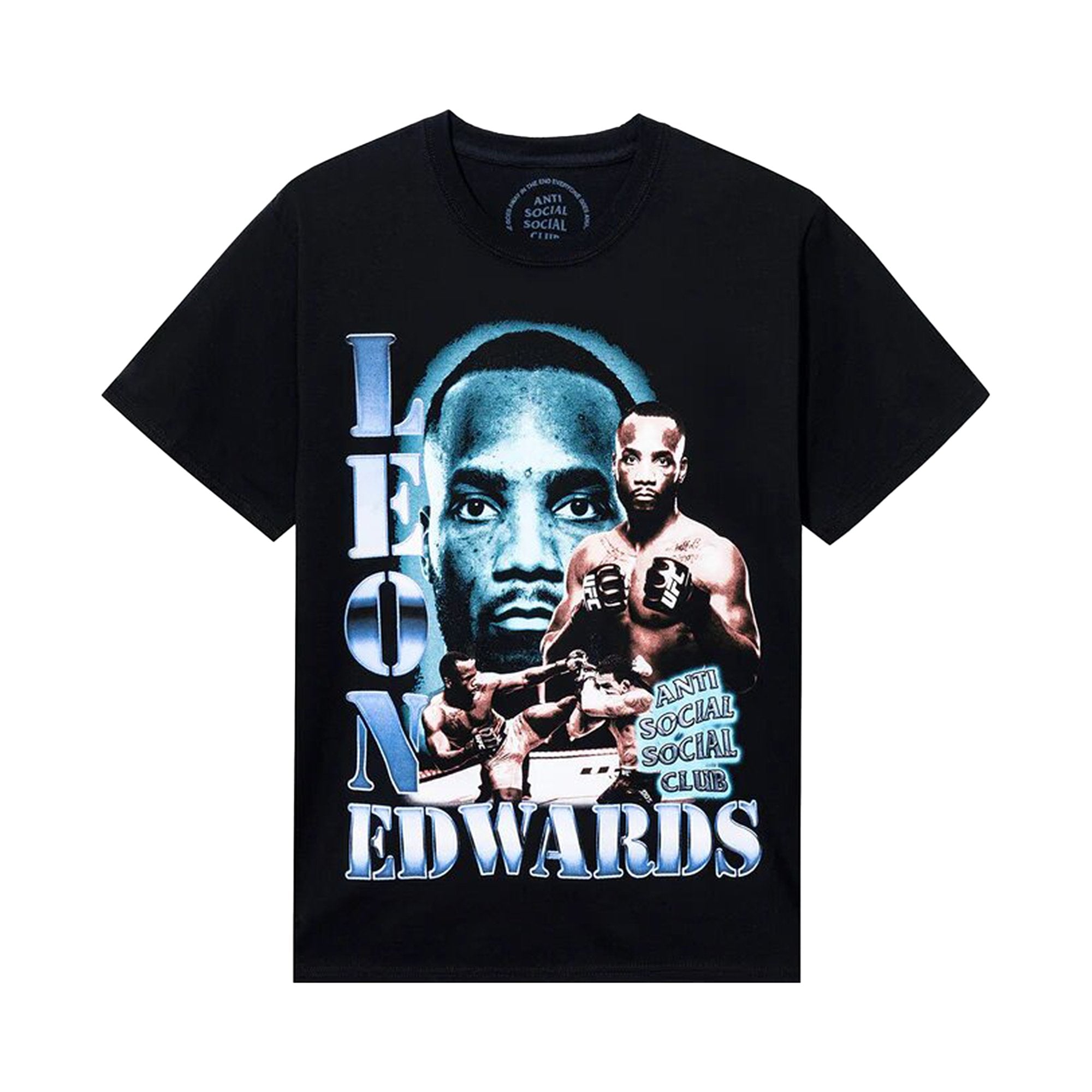 Anti Social Social Club x UFC Leon Edwards T-Shirt Black