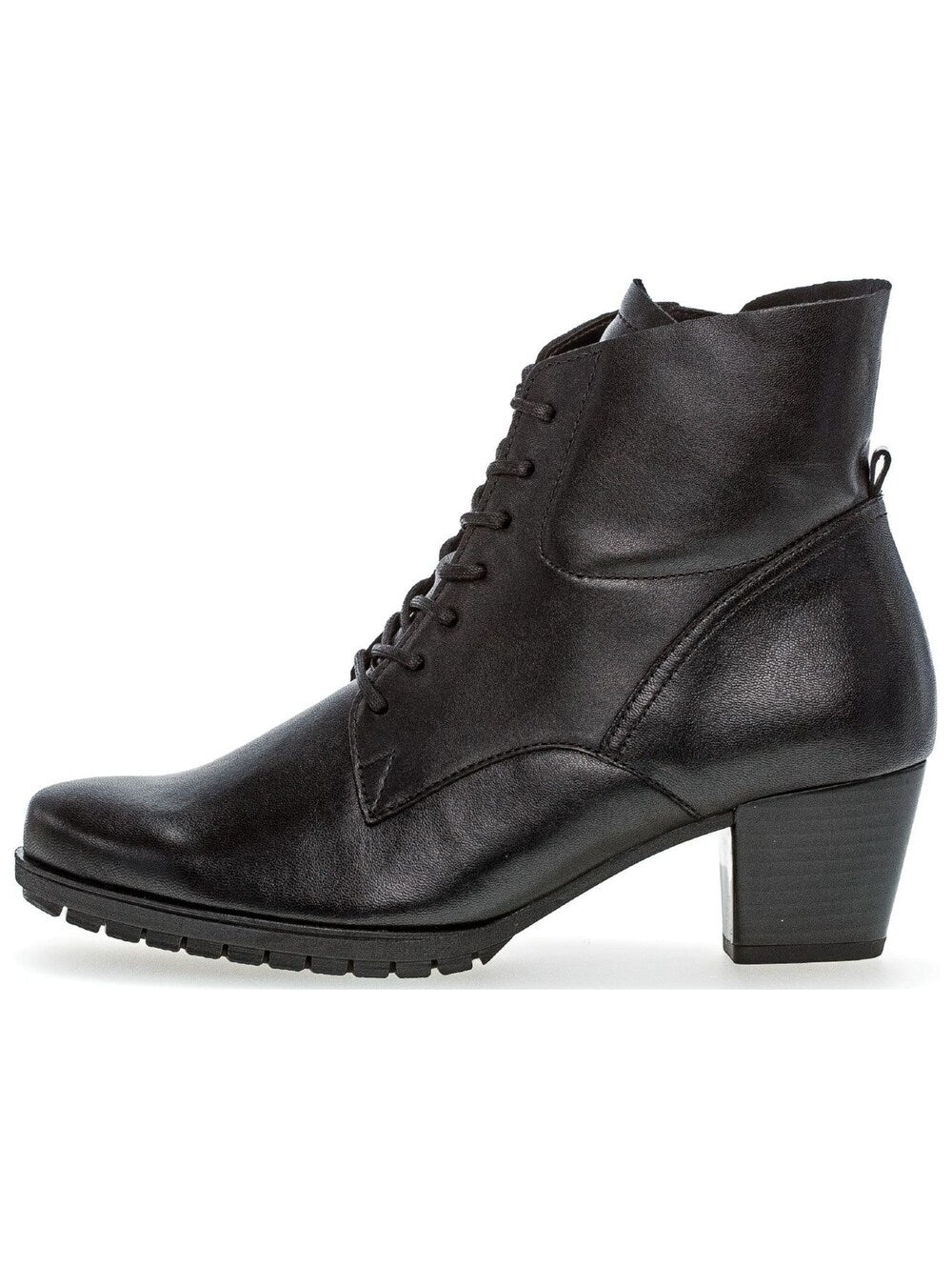 Gabor lace-up ankle boots, black