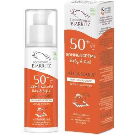 واقي الشمس العضوي للأطفال Alga Maris SPF 50+ Laboratoires De Biarritz