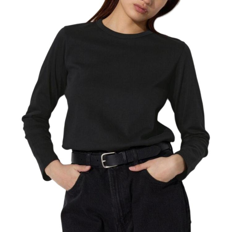 Women's black t-shirt Uniqlo