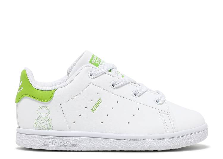 حذاء رياضي Adidas THE MUPPETS X STAN SMITH INFANT 'KERMIT THE FROG' باللون الأبيض