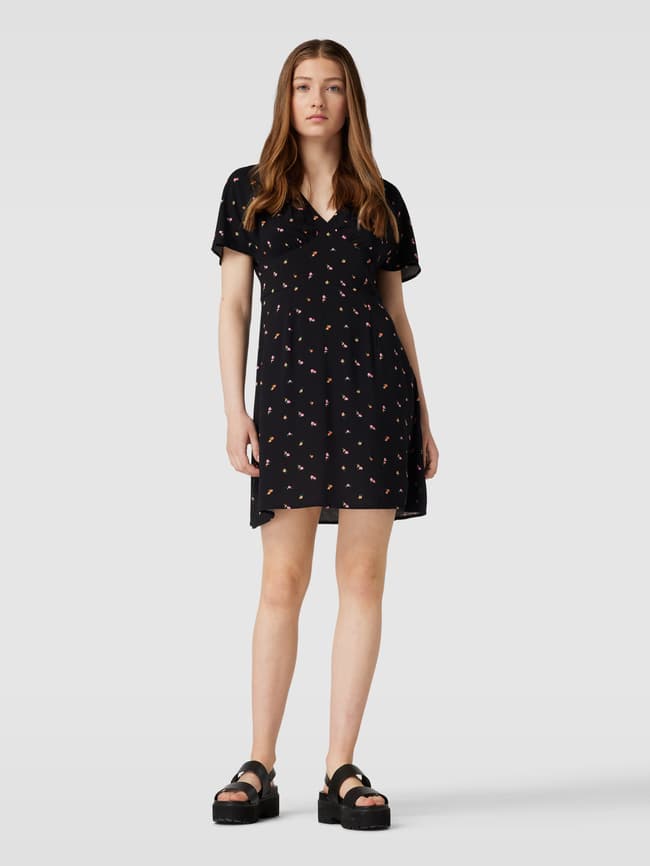 Tom Tailor All Over Print Mini Dress, Black