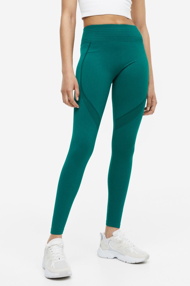 Seamless shaping sports tights DryMove H&M