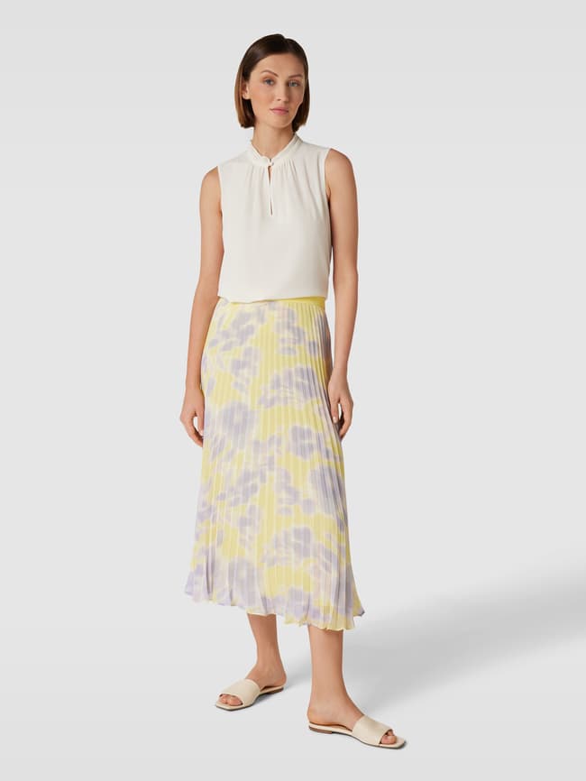 Jake*s Collection Floral Midi Skirt, Lilac