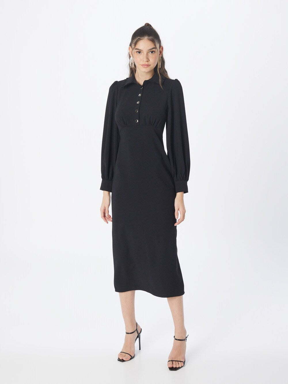 Shirt-dress Oasis, black