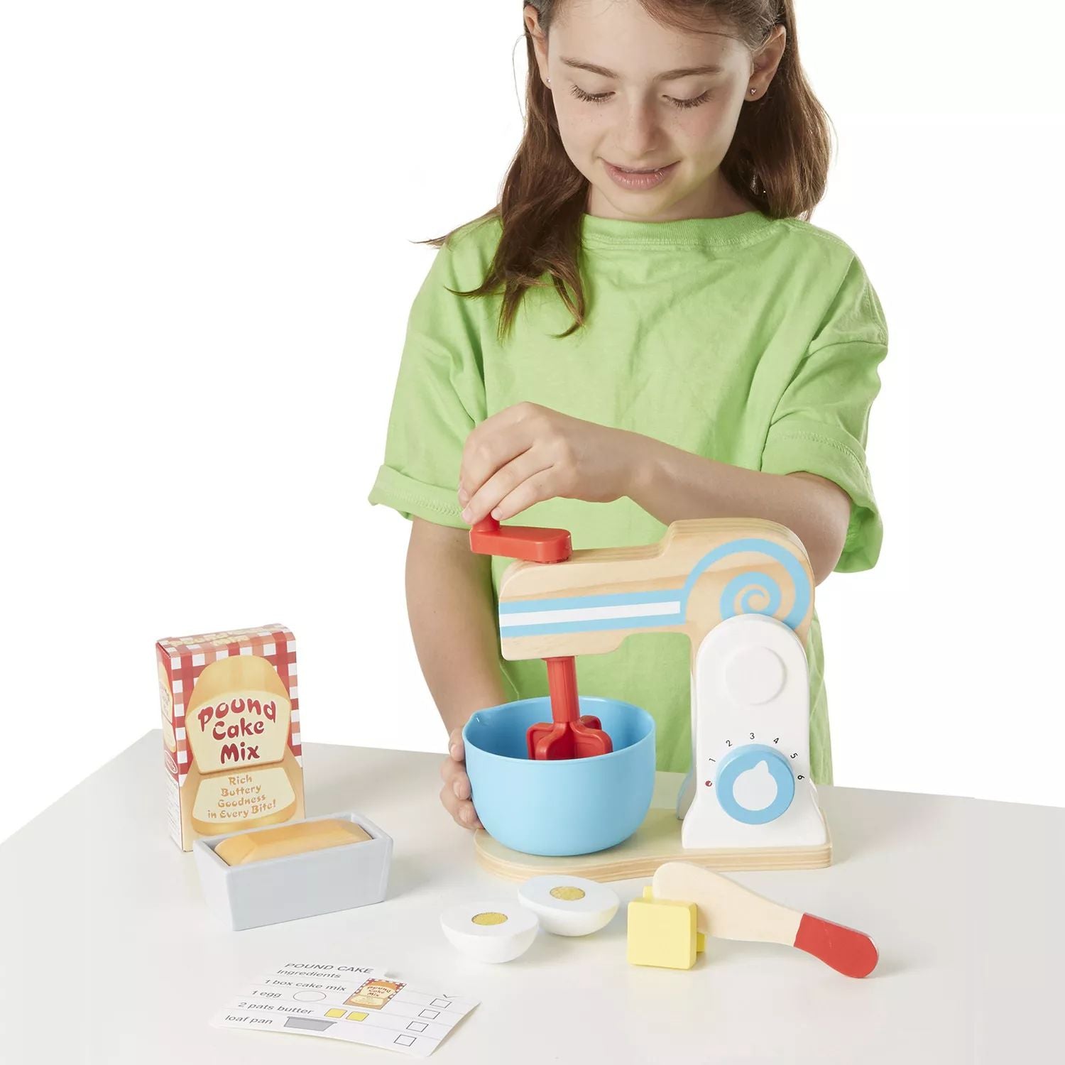 Melissa & Doug Wooden Cake Mixer Set Melissa & Doug