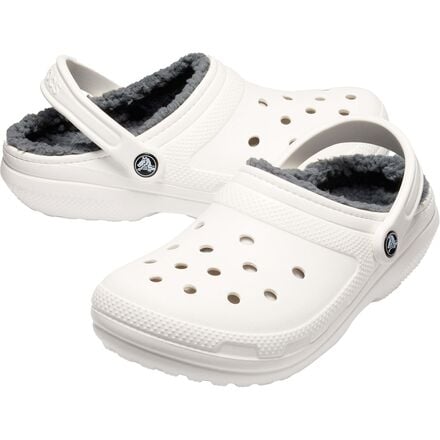 Classic Crocs Lined Clogs, White/Grey