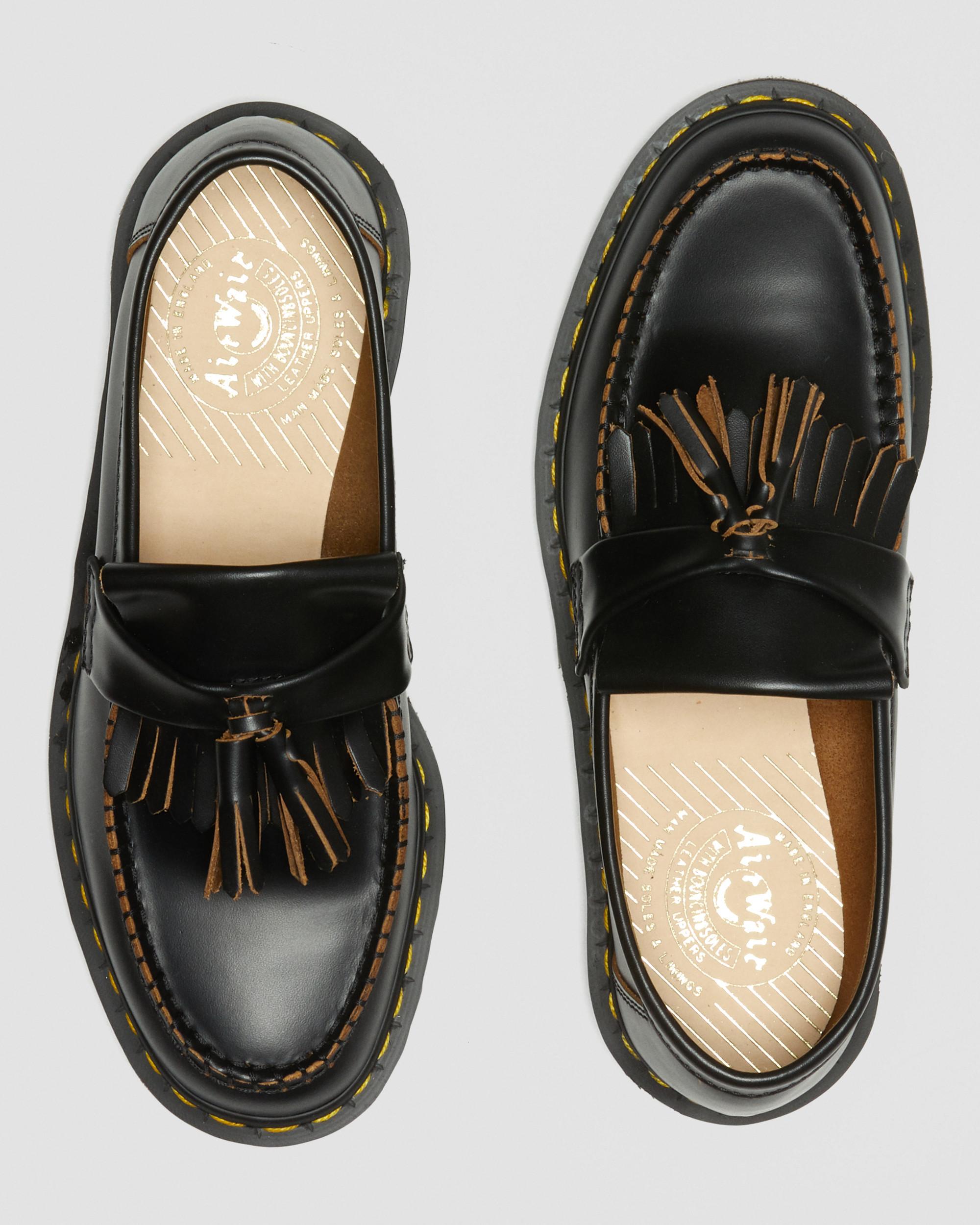 Adrian Made in England Quilon Dr Leather Tassel Loafers. Martens