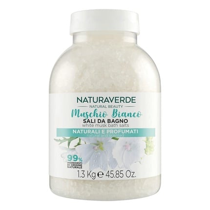 Natural Beauty Bath salt with white musk 1300g, Naturaverde