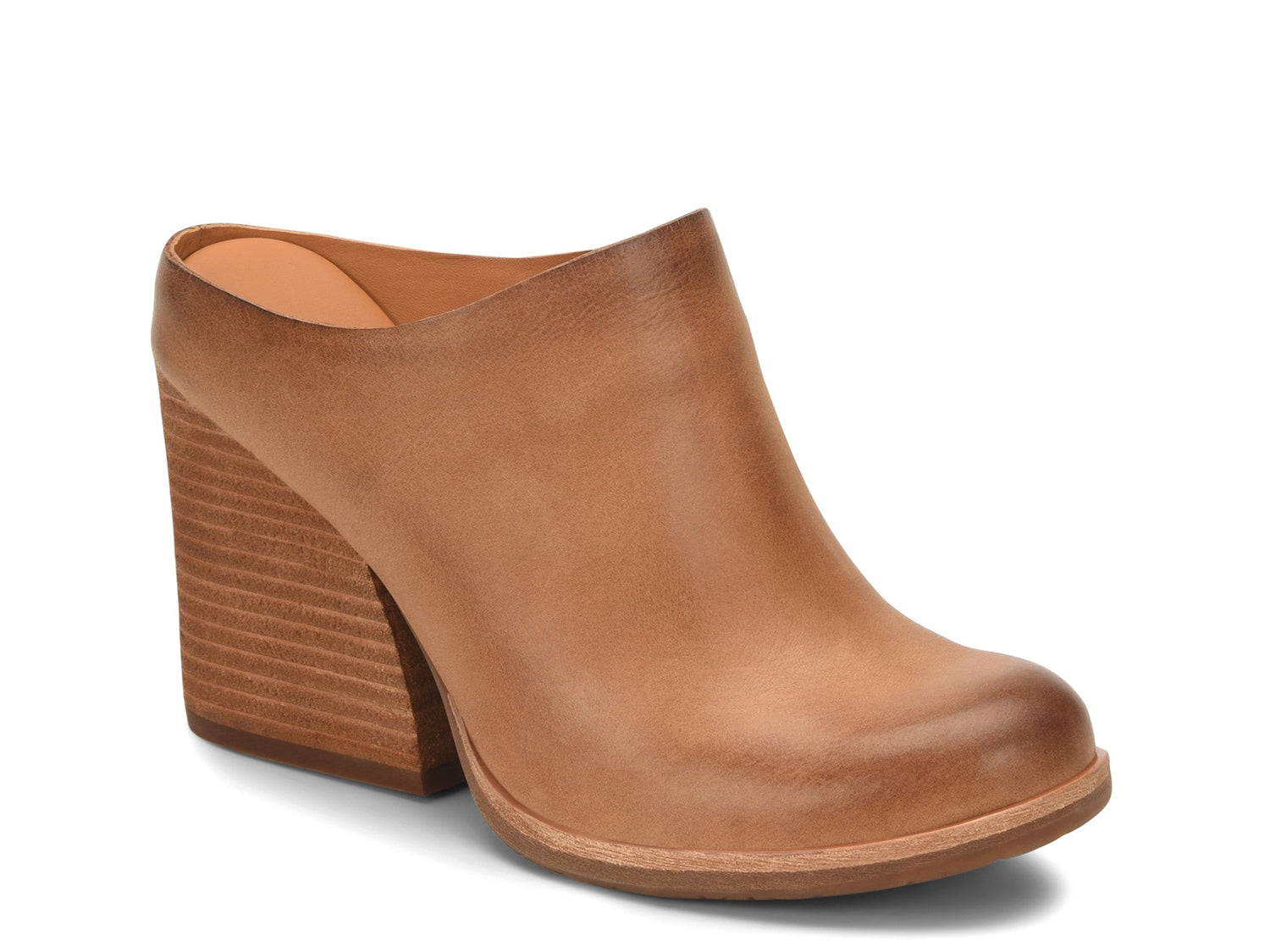 Challis Cork Ease mules, dark brown