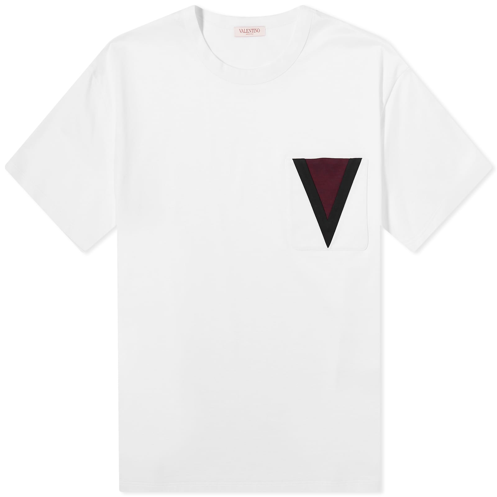 Valentino Large V Logo T-shirt, white