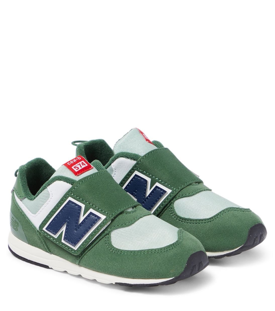 Sneakers 574 new-b with Velcro New Balance Kids, green